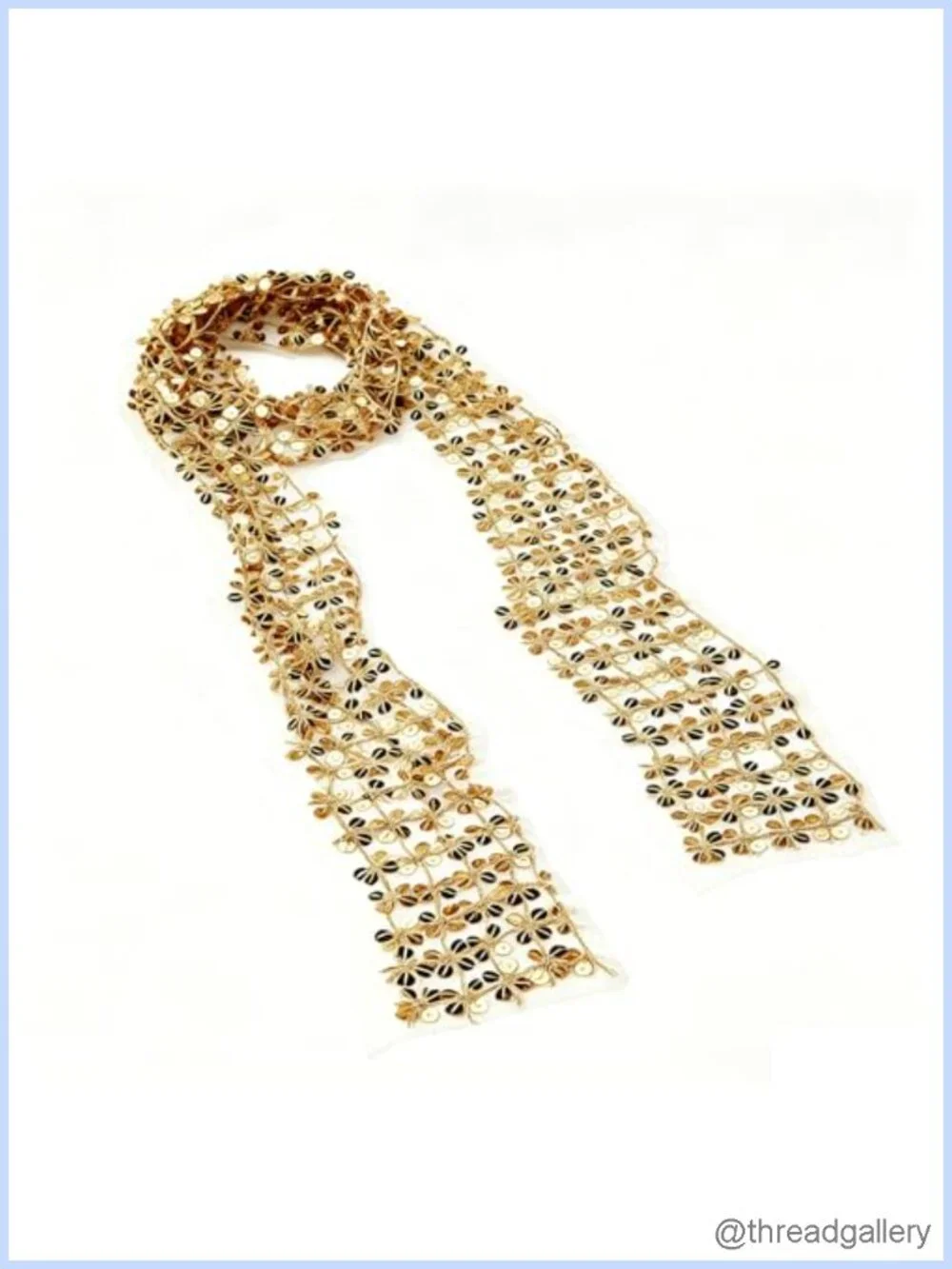 Women's Sequin Scarf Shawl Wrap Necktie Belt Party Accessory